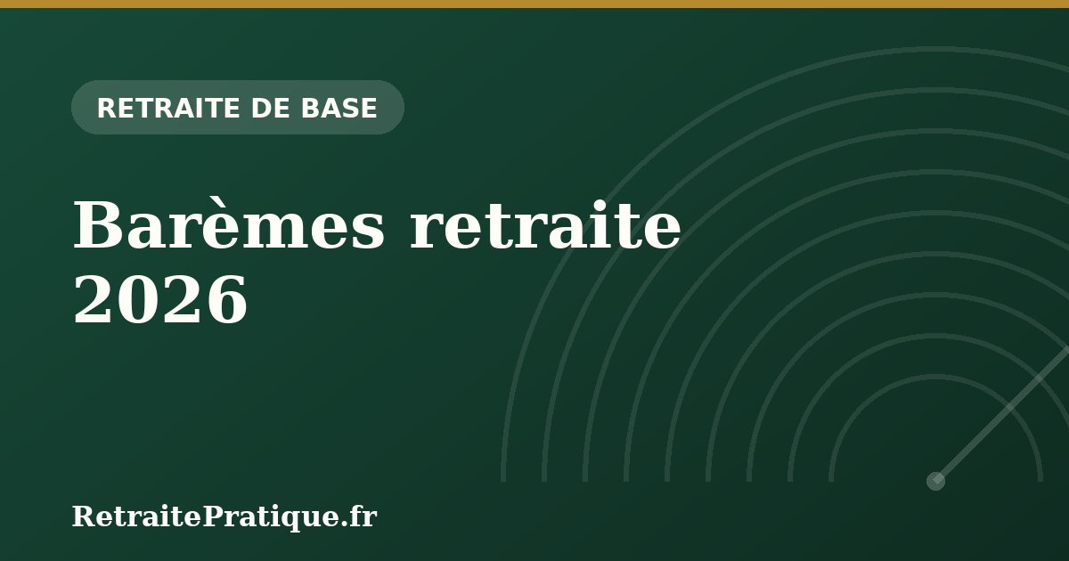 Barèmes retraite 2026 : âges, trimestres et repères