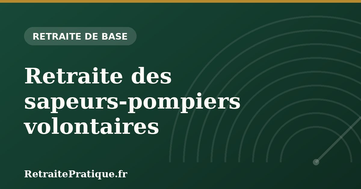 Retraite des sapeurs-pompiers volontaires : 3 trimestres