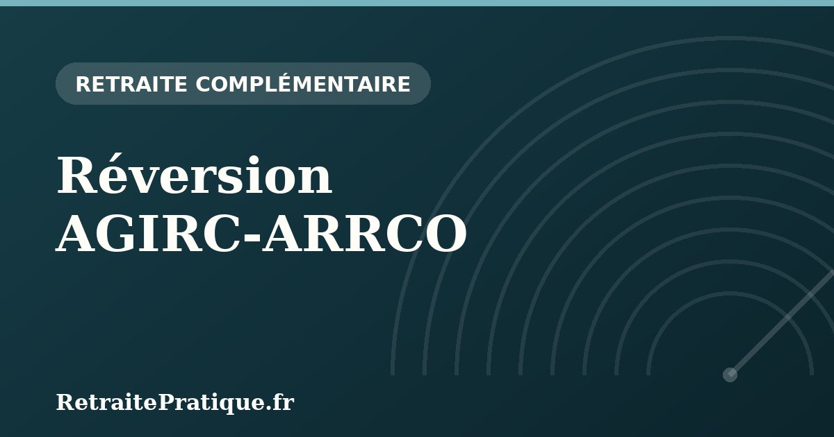 Réversion AGIRC-ARRCO : 60 % sans plafond